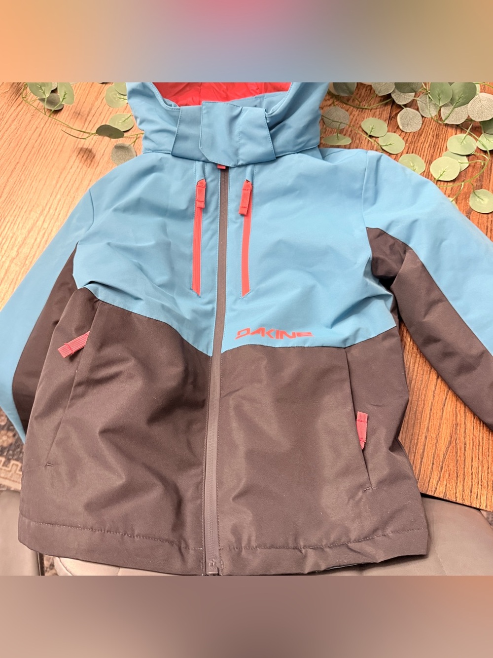 Dakine Boys Girls Jacket Blue Ski Snow Wind Water Resistant SIZE 7/8 LIKE NEW EE
